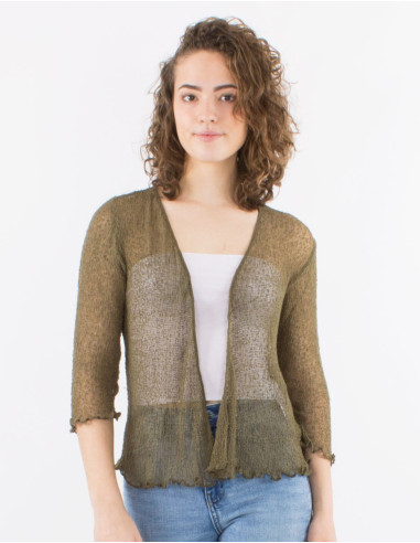 Polyester knitted jacket